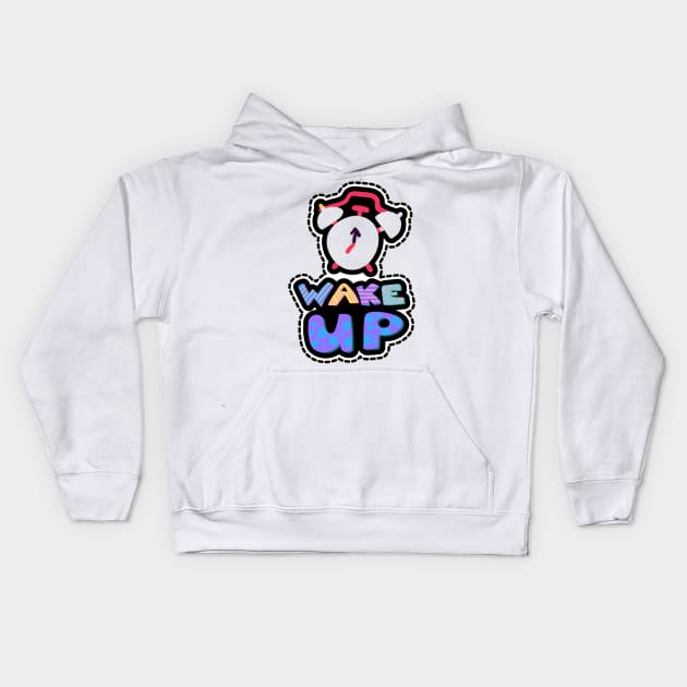 Wake Up Kids Hoodie by busines_night